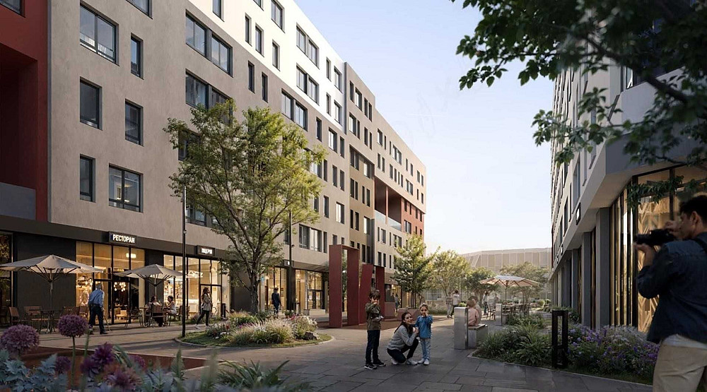 1-к апартаменти 44 м² у Big Ben | простора спальня. Акція Львов - изображение 1