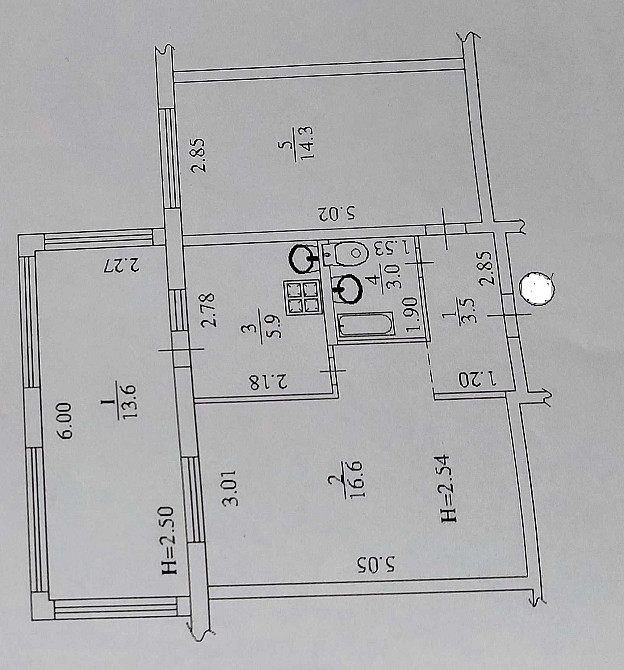 2-у кімн. кв., метро 23 Серпня (403496) Харьков - изображение 1