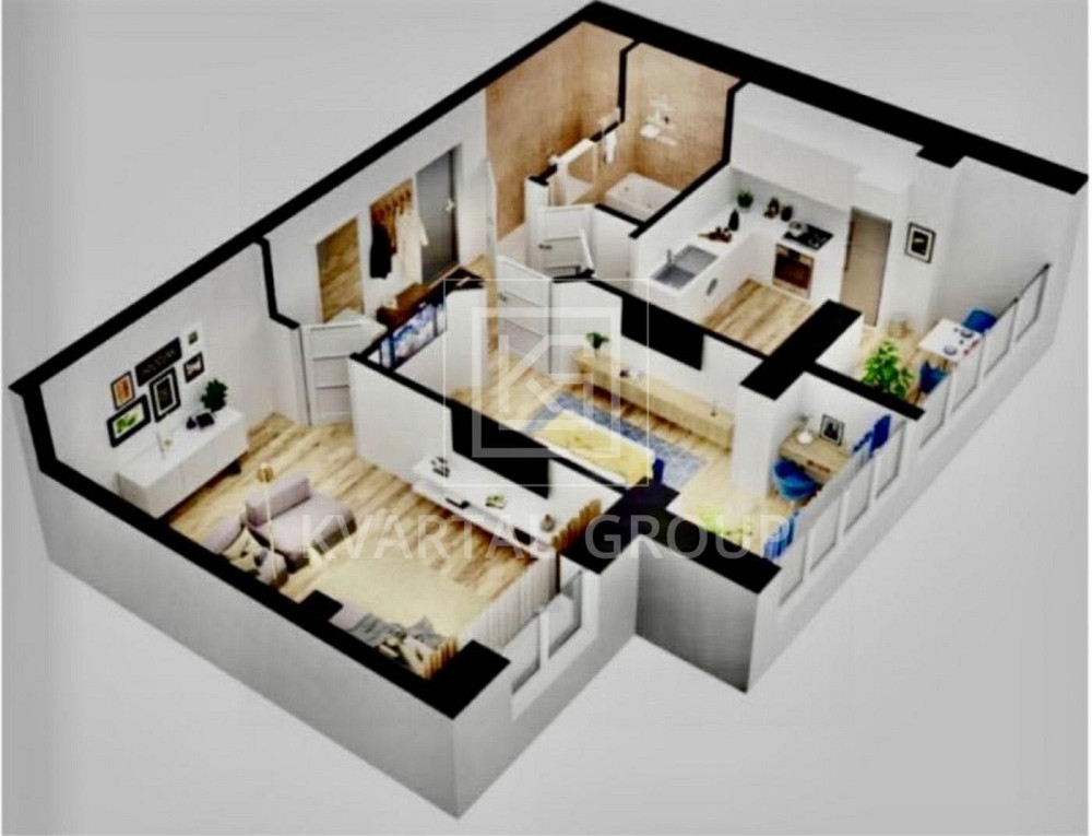 Світла Двокімнатна Квартира 64м.кв. З Чистовим Оздобленням! Буча - изображение 1