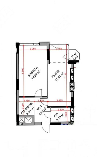 Топ! Євродвокімнатна квартира з видом на ліс! Гостомель - зображення 2