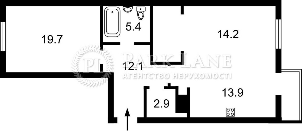 Французький квартал, сучасна та велика 2к. квартира, Саперне Поле 12 Київ - зображення 3