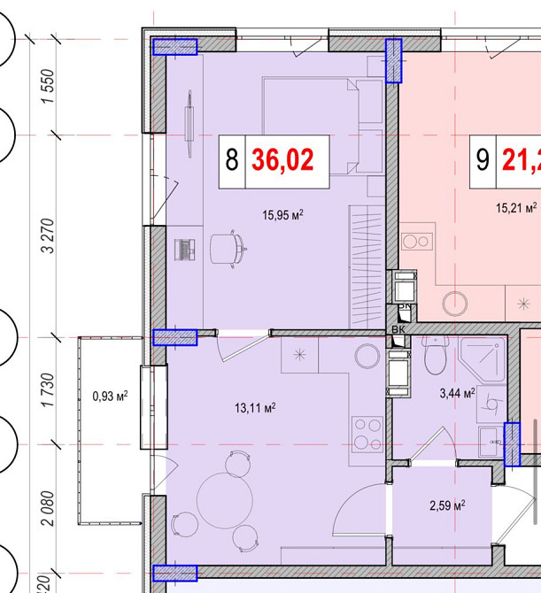 Однокімнатна квартира м. Теремки Київ - зображення 1