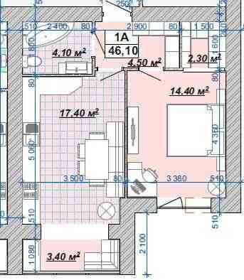 Велика, 1-к., 46м.кв., ЦЕНТР, в КНЯГИНЕНІ, 4 поверх Ивано-Франковск