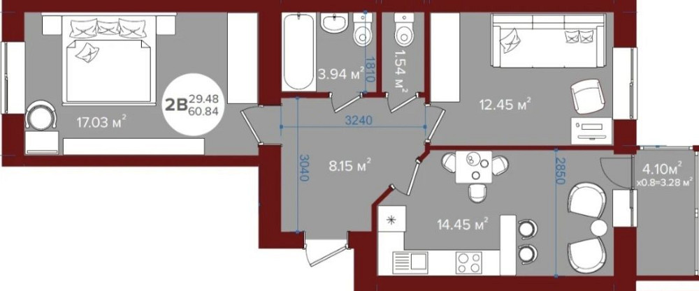 Найдешевша 2кім квартира 63м2, в Ірпені,  новий ЖК поруч з набережною! Ірпінь - зображення 4