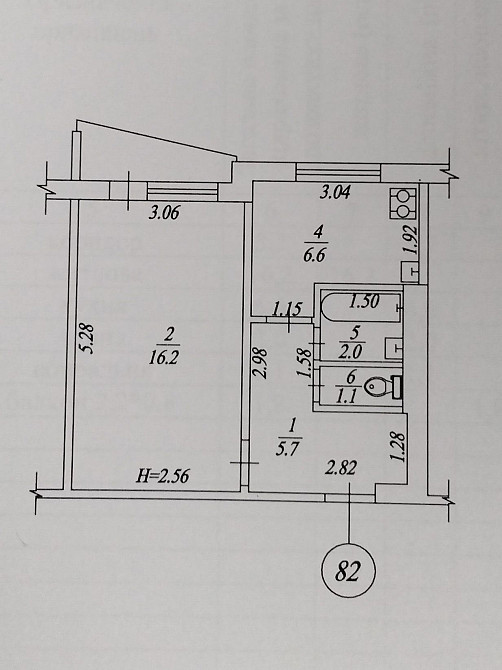 М.Холодная Гора, продам 1 комн,кварт.34м2, ул.Полтавский щлях 188/12 Харьков - изображение 8