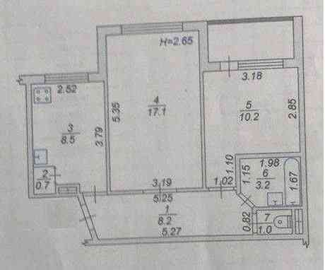 Європейська 33,  53 метра. Вишневе! Центр! Вишневое