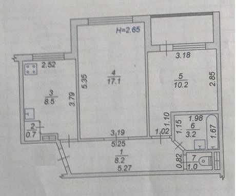 Європейська 33,  53 метра. Вишневе! Центр! Вишневое - изображение 2