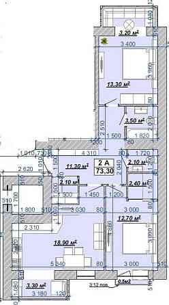 Велика 2к., 74м.кв., в Центрі, Княгинен, підземний паркінг Івано-Франківськ