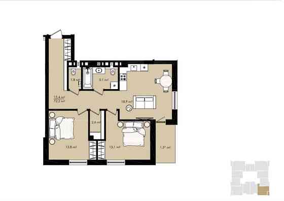 2 кім квартира Сокільники продаж без % Сокільники
