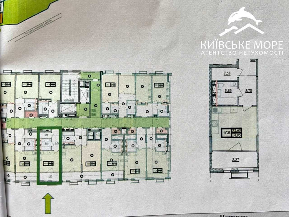 Без %, 1к квартира, 33 м2, ЖК Olympik Park, Бажана пр-т 17 Київ - зображення 6