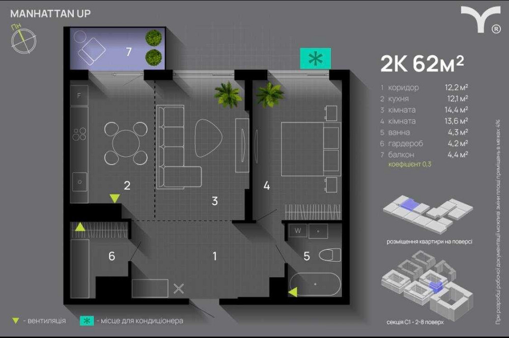 РОЗТЕРМІНУВАННЯ 2 РОКИ Манхетен ап благо центр озеро парк Івано-Франківськ - зображення 2