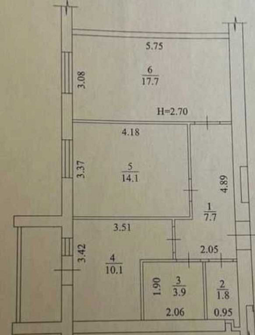 37000 ЖК Мира 2 Продам ЕДИНСТВЕННУЮ 2 комнатную квартиру S- 57м !AS Харьков - изображение 3