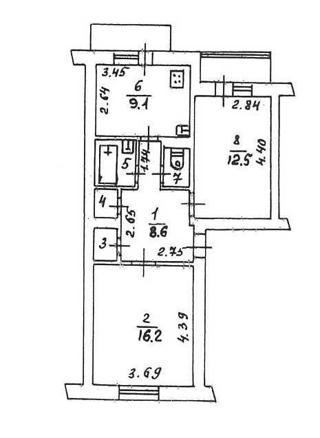 2-х кімнатна квартира з ремонтом та меблями! Лугини - зображення 1
