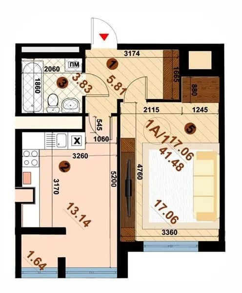 Продам 1-кімнатну ЖК Parkland ПаркЛенд вул. Юнацька, газ Київ - зображення 1