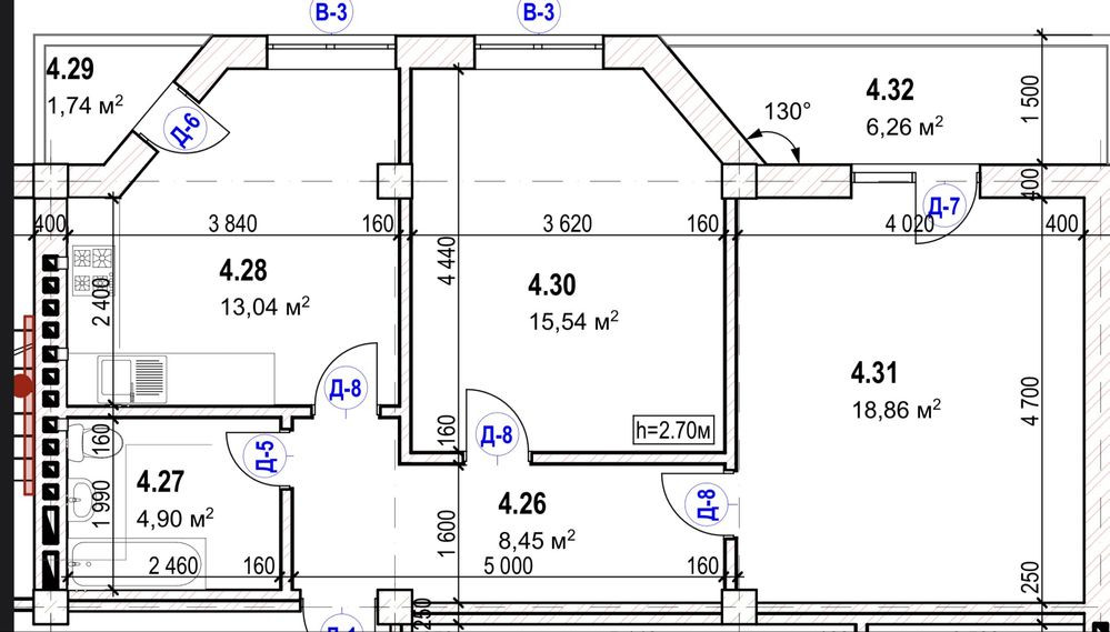 Продається Квартира у Новобудові Росвигово 2 кімнатна двох Мукачево Мукачево - изображение 4