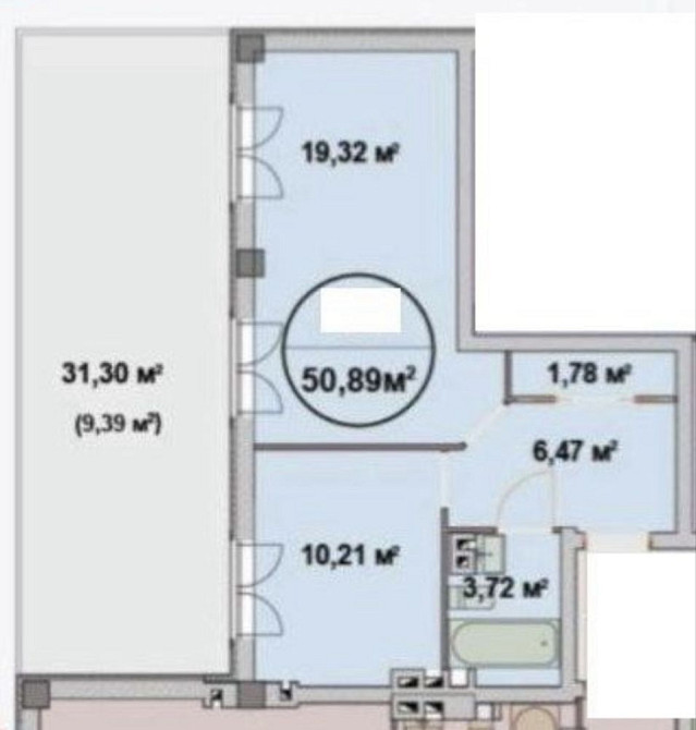 55тыс‼️ЖК ФЕЛИЧИТА‼️50 м2 под чистовую отделку ТОРГ Харків - зображення 2