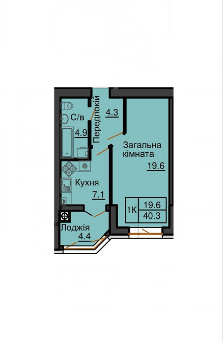Продаж однокімнатної квартири 40.3 м2 в ЖК Софія Резиденс Софиевская Борщаговка - изображение 1