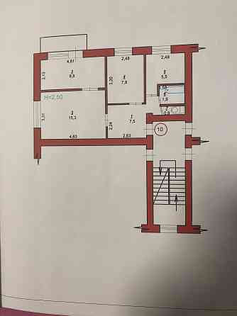 Продається трикімнатна квартира Шепетівка