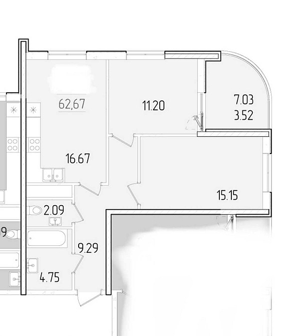 Двокімнатна квартира в 63 Перлині Odesa - photo 6