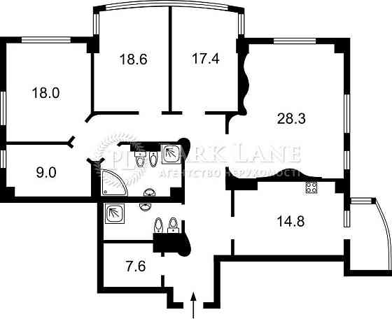 ЖК Бульвар Фонтанів, простора 4-5к. кв. 160m2, З РЕМОНТОМ! Київ