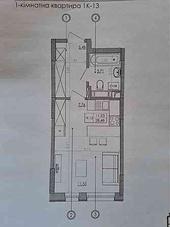 Вигідна інвестиція! У продажу чудова квартира студія у ЖК Svitlo Park Київ