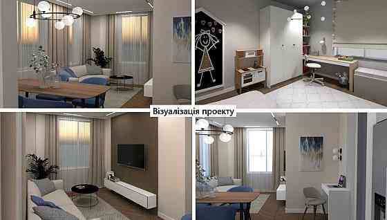 Квартира з краєвидом в ЖК “One House”, 3-кімнатна, 87,7  кв.м. Вишневое