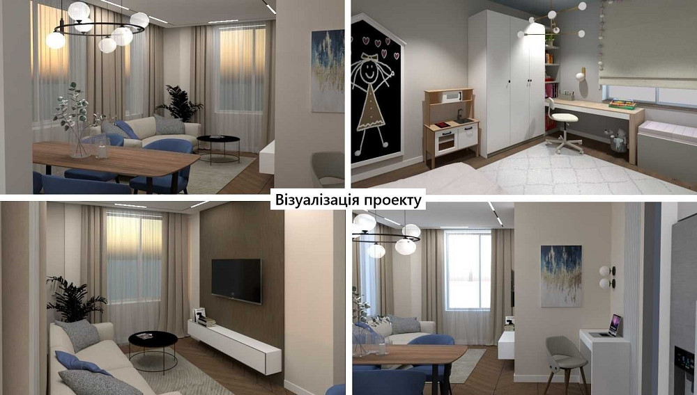 Квартира з краєвидом в ЖК “One House”, 3-кімнатна, 87,7  кв.м. Вишневое - изображение 6