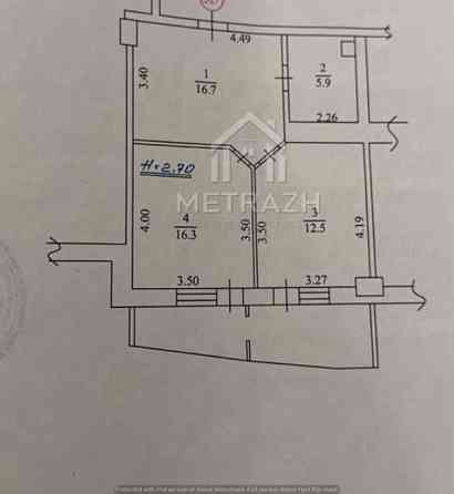 Продаю 1 комнатную квартиру 54 м2 ЖК Молодежный метро Алексеевская Харьков
