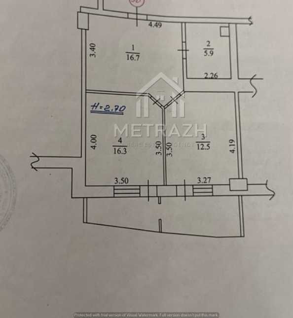 Продаю 1 комнатную квартиру 54 м2 ЖК Молодежный метро Алексеевская Харків - зображення 4