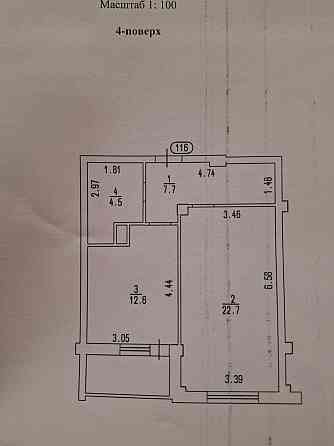 Продаж 1 кімн. квартири Пушкіна,33 Черкассы