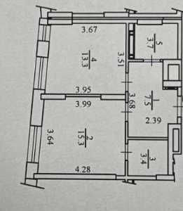 ЦІНА! У продажу 1к квартира у ЖК Svitlo Park 44 м2 Низький поверх! Київ - зображення 2