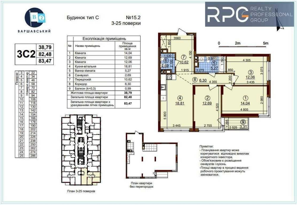 ЖК Варшавський-2.
Продається 3к. квартира будинок 15.2, 3С2. Київ - зображення 2