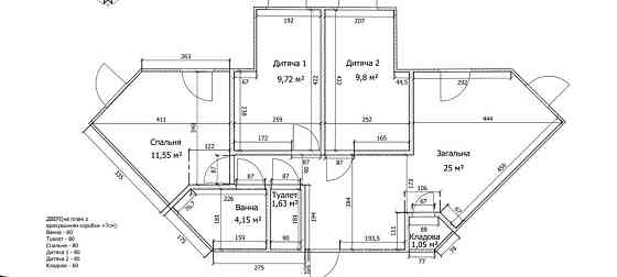 Квартира 64 кв м вул Козацька з двома балконами Самбір Самбор