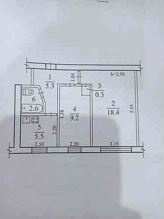 СРОЧНО ПРОДАМ 2к КВАРТИРУ (41.3 кв.м ) БЕЗ КОМІСІЇ. Вул Краснопільська Днепр