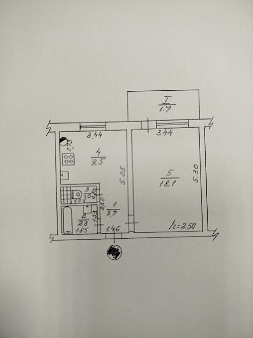 Продам однокімнатну квартиру Миргород - изображение 1