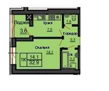 Продаж 1-кімнатної квартири в ЖК "Софія Резиденс" Софиевская Борщаговка - изображение 1