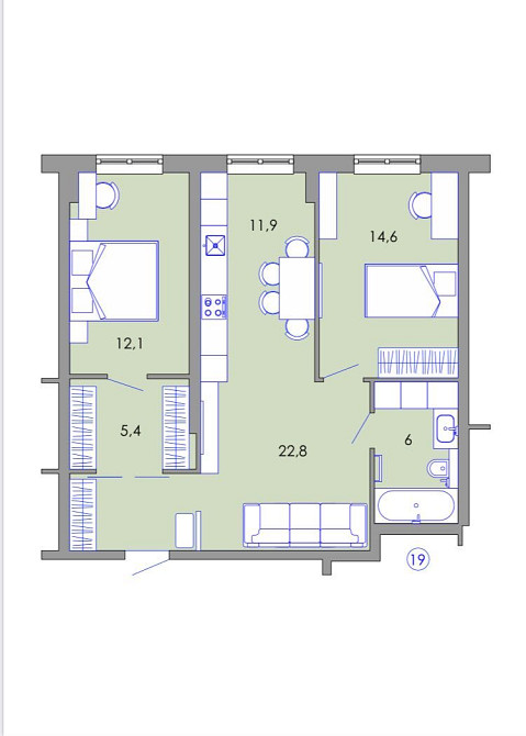 Петраківська 9, Дружба, 70 метрів, продаж 700 $ за метр квадратний! Тернополь - изображение 3