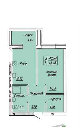 1 кімнатна квартира ЖК Домашній Житомир