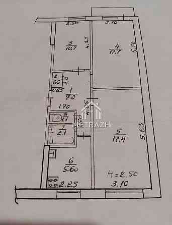 3-ком под ремонт, м\р. 656, ул. Гв. Широнинцев метро Барабашова  86604 Харьков