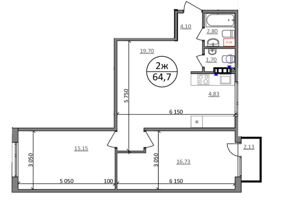 Продам 2к квартиру з ремонтом під чистову обробку! Львов - изображение 2