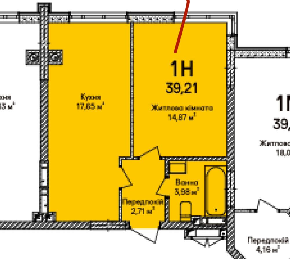 Квартира 1к. 39 кв Ирпень - изображение 8