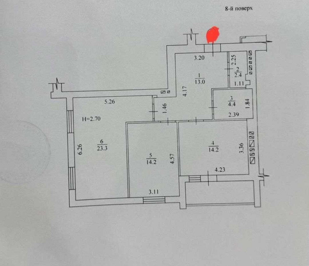 ЖК Мира 3, Продам 2 ком квартиру пл 74м2, этаж 8/9ти! Документы! A Харьков - изображение 3