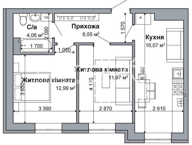 "єОселя". ГАТНЕ. Метро Теремки. Продаж 2к Грушевського пров., 12 Гатное - изображение 8