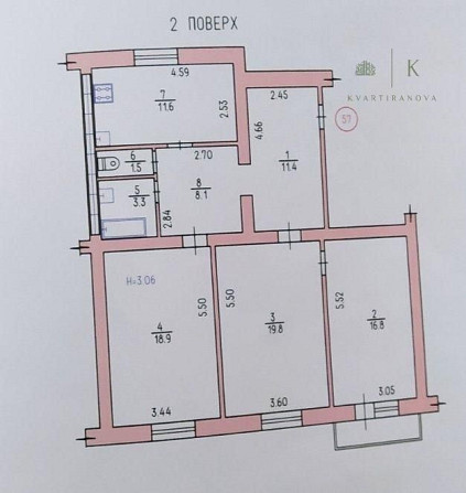 Продам 3 к квартиру ул. Псковская, 40а Харьков - изображение 2