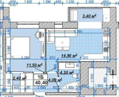 Продам, 1к з практичним плануванням, 41м.к.в. КНЯГИНЕН Івано-Франківськ - зображення 2