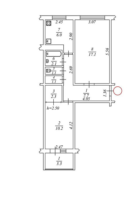 Продаж двокімнатної квартири51м,Мілютенка,23,метро Лісова,Чернігівська Київ - зображення 2