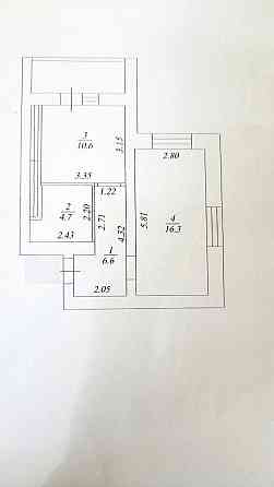 Продам однокімнатну 43м2 в зданому будинку ЖК Сади Вишневі Вишневое