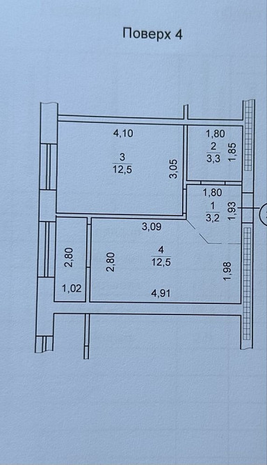 Продам 1-кімнатну квартру в нособудові . Є-Оселя Рівне - зображення 7