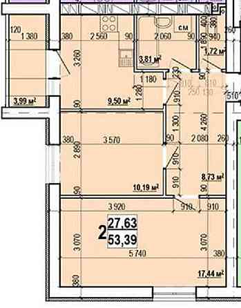 ЖК МИРА 3 продам 2-комн квартиру 54м2 в Новострое MV Харьков