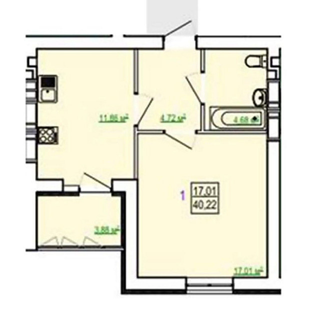 Продам однокомнатную в новострое ЖК Сказка дом 19.L Харьков - изображение 1